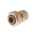 Конектор латунний з аквастопом 1/2" на шланг 3/4", STORM INTERTOOL GE-1217