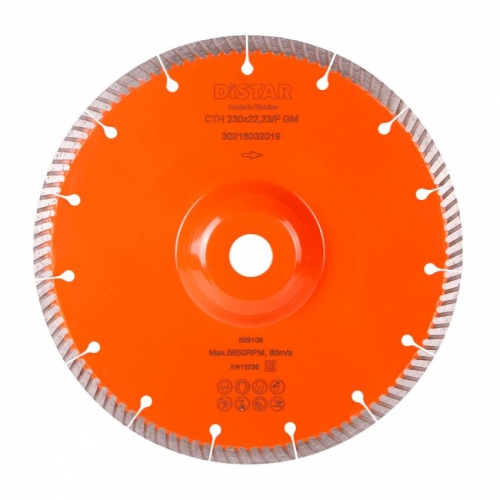 Круг алмазний вiдрiзний 1A1R Turbo 230x2,3x9x22,23/F Laser CTH 230x22,23F GM