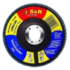 Круг зачистний пелюстковий S&R цирконієвий 125x22,2 з. 40 сталь