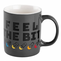 Кружка з принтом FEEL THE BIT, 330мл