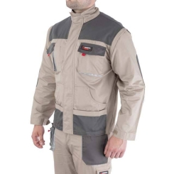 Куртка робоча 2 в 1, 100% бавовна, щільність - 180 г/м², S INTERTOOL SP-3031