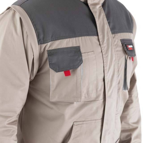 Куртка робоча 2 в 1, 100% бавовна, щільність 180 г/м², XXXL INTERTOOL SP-3036