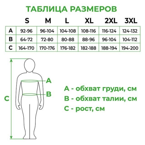 Куртка робоча 2 в 1, 100% бавовна, щільність 180 г/м², XXXL INTERTOOL SP-3036