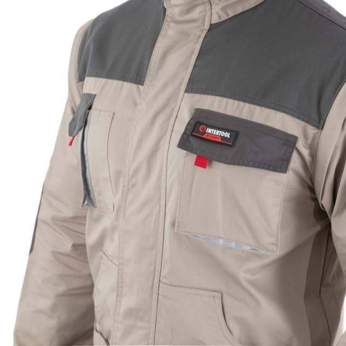Куртка робоча 2 в 1, 100% бавовна, щільність 180 г/м², XXXL INTERTOOL SP-3036