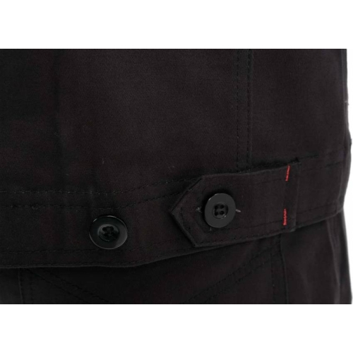 Куртка робоча COMFY YATO розмір XL, чорно-червона, 7 кишень, 100% бавовна