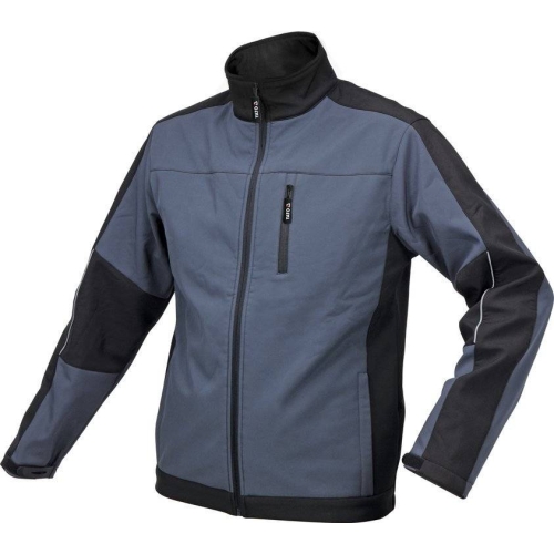 Куртка робоча SOFTSHELL YATO розмір XL, чорно-темно-сіра, 3 кишені, 96% поліестер та 4% спандекс