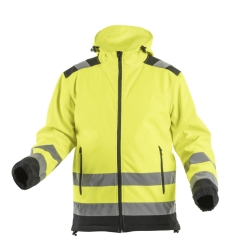 Куртка сигнальна Softshell ARGEN з капюшоном, жовта HOEGERT L HT5K257-L