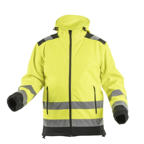 Куртка сигнальна Softshell ARGEN з капюшоном, жовта HOEGERT L HT5K257-L