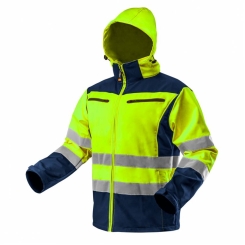 Куртка softshell світлоповертаюча; жовта; розмір S