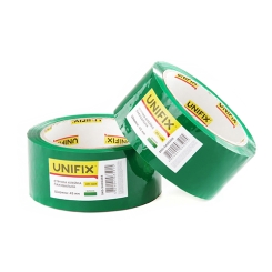 Стрічка клейка пакувальна зелена 45мм 200 SKG-5400266 UNIFIX