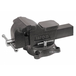 Тиски слюсарні, що обертаються з ковадлою YATO, b= 200 мм, m= 29,5 кг