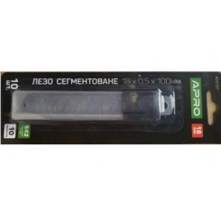 Лезо сегментоване 18мм 0.5мм сталь SK2 (чорне) APRO