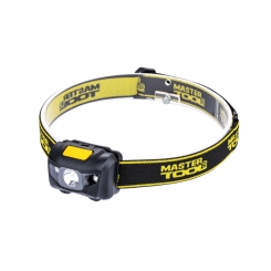 Ліхтар налобний MASTERTOOL 4 режими 59х41х32 мм WHITE LED+2xRED LED 3xAAA ABS 94-0812