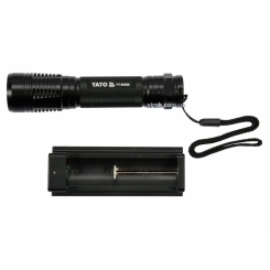 Ліхтар світлодіодний (XPG3 CREE) YATO, акумулят. Li-Ion-2.2A, Р = 6 Вт, Ф = 500 lm. Ø = 28 мм x 120 мм