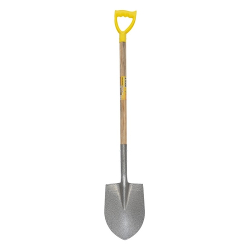 Лопата штикова MASTERTOOL з держаком і ручкою 205х280х476 мм 1200 мм молоткове фарбування 14-6268