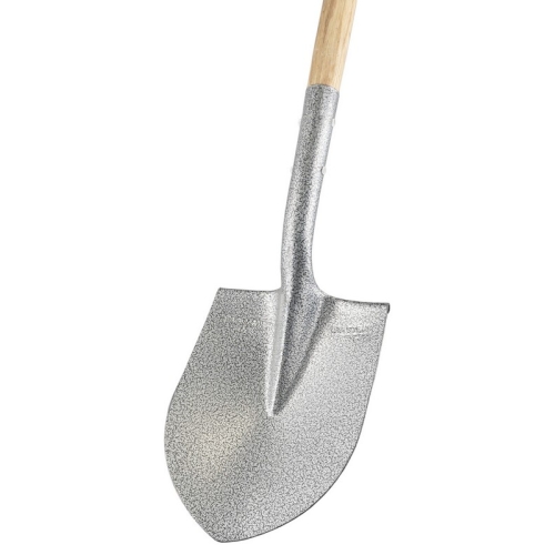 Лопата штикова MASTERTOOL з держаком і ручкою 205х280х476 мм 1200 мм молоткове фарбування 14-6268
