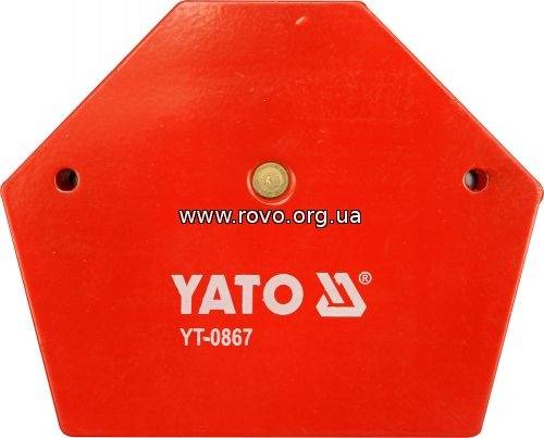 Магнітна струбцина заварки YATO 111х136х24мм, 34кг [6/18]