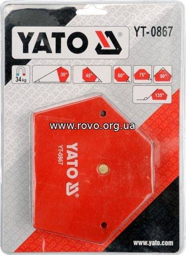 Магнітна струбцина заварки YATO 111х136х24мм, 34кг [6/18]