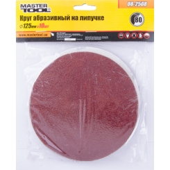MasterTool Коло шліфувальне на липучці 125 мм зерно 80, Арт.: 08-2508