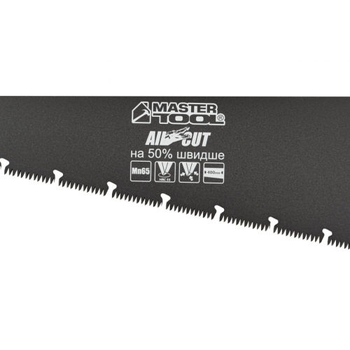 MasterTool Ножівка столярна 400 мм BLACK ALLIGATOR, 9TPI MAX CUT, розжарений зуб, 3-D заточування, тефлон. покриття, Арт.: 14-2440