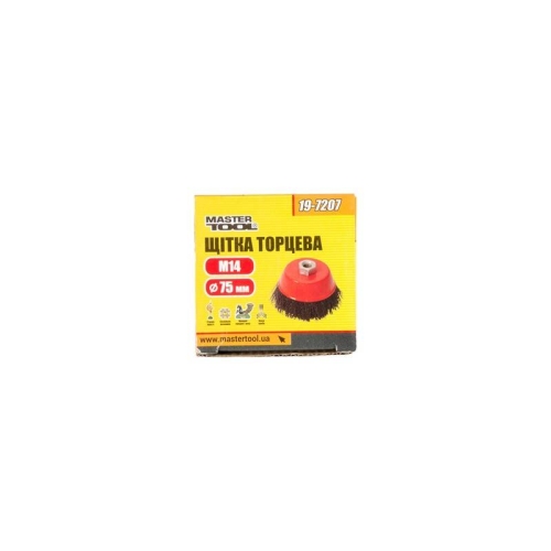 MasterTool Щітка торцева з рифленого дроту D 75 М14, Арт.: 19-7207