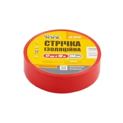 MasterTool Стрічка ізоляційна 0,15мм, 17мм*10м, 10шт, червона, Арт.: 44-9210