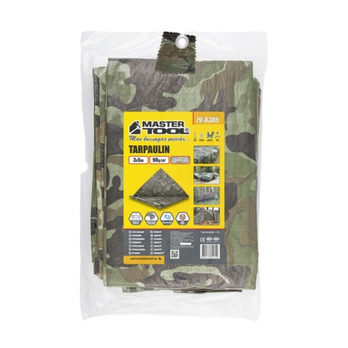 MasterTool Тент 3х5м, камуфляж, 90 г/м2, Арт.: 79-8305