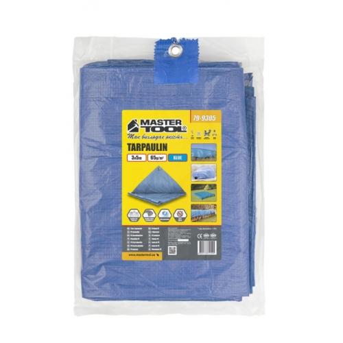 MasterTool Тент 3х5м, синій, 65г/м2, Арт.: 79-9305