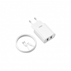 Сітчасте зарядне пристрій Remax Jane + кабель USB 2.0 to Type-C 1М Білий (RP-U35-С)