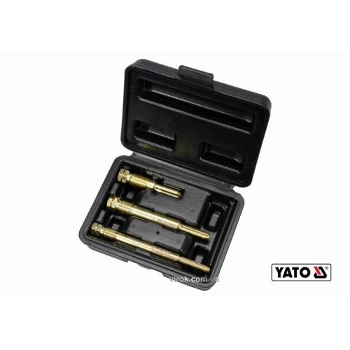 Набір для очищення свічок розжарювання YATO: M10 x 1 мм, M12 x 1.25 мм, Cr-V, 3 шт кейс