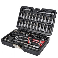 Набір головок торцевих з тріскачкою 1/4″ 46 предметів Vitals Master