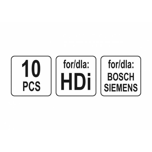 Набір інструментів для демонтажу інжекторів групи BOSCH та SIEMENS YATO: 10 шт.