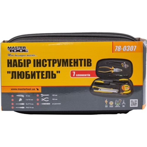 Набір інструменту MASTERTOOL "Любитель" 7 елементів 78-0307