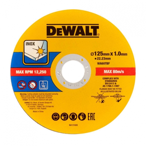 Набір кругів відрізних FASTCUT DeWALT DT20598