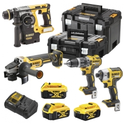 Набір з чотирьох інструментів безщіткових DeWALT DCK422P3T