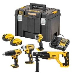 Набір з чотирьох інструментів безщіткових DeWALT DCK440P2T