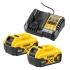 Набір з двох інструментів безщіткових DeWALT DCK2020P2T