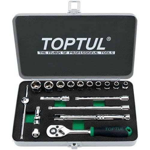 Набір інструменту 1/4" 18од. дюймового 3/16"-9/16" TOPTUL GCAD1811