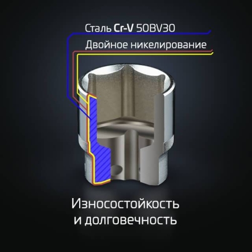 Набір інструментів STORM, 1/4", Cr-V, 46 од., головки: 4-14 мм, біти 21 од., кейс INTERTOOL ET-8046