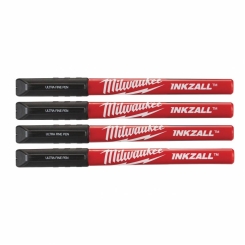 Набір ручок Fine Tip InkZAll MILWAUKEE, чорний, (4шт)