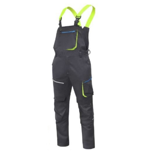 Напівкомбінезон робочий REETZ еластичний, чорний HOEGERT 2XL HT5K824-2XL