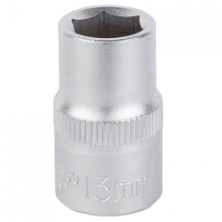 Насадка шестигранна коротка 1/2" 13мм CrV mid Sigma (6071131)