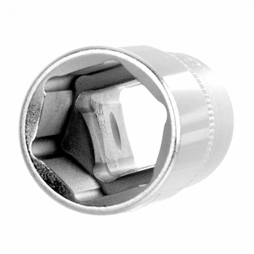 Насадка шестигранна коротка 1/2" 19мм CrV ULTRA (6070192)