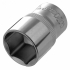 Насадка шестигранна коротка 1/2" 21мм CrV ULTRA (6070212)