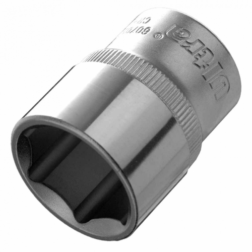Насадка шестигранна коротка 1/2" 22мм CrV ULTRA (6070222)