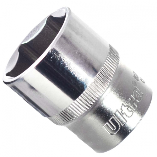 Насадка шестигранна коротка 1/2" 24мм CrV ULTRA (6070242)