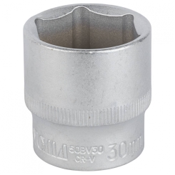 Насадка шестигранна коротка 1/2" 30мм CrV mid Sigma (6071301)