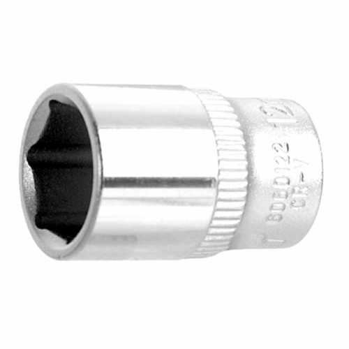 Насадка шестигранна коротка 1/4" 12мм CrV ULTRA (6060122)