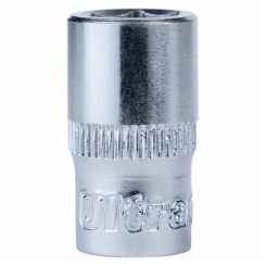 Насадка шестигранна коротка 1/4" 9мм CrV ULTRA (6060092)