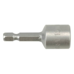 Насадка торцева 6-гр. магнітна YATO на кв. 1/4" 12х48мм CrV [20/200/600]